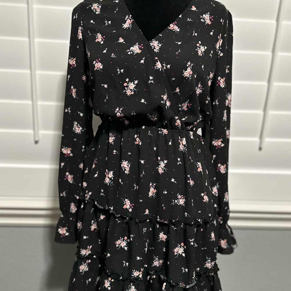 Black Floral Dress